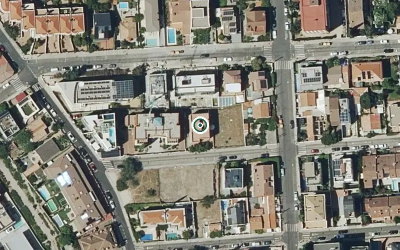 Vista aérea de la ubicación de Residencia La Vereda del Sol