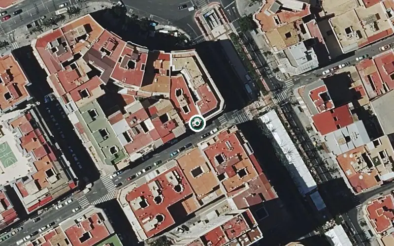 Vista aérea de la ubicación de Residencia Alzheimer Alicante