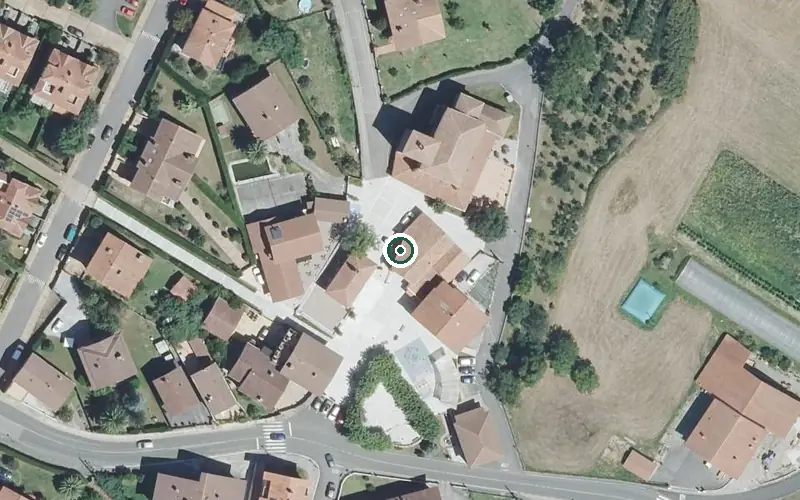 Vista aérea de la ubicación de Residencia Igurco Forua Egoitza