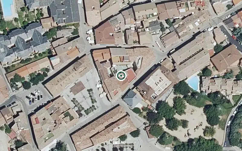Vista aérea de la ubicación de Residencia Manzanares