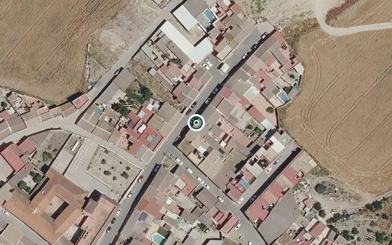 Vista aérea de la ubicación de Centro Residencial para Mayores Beata Sor Angela de la Cruz