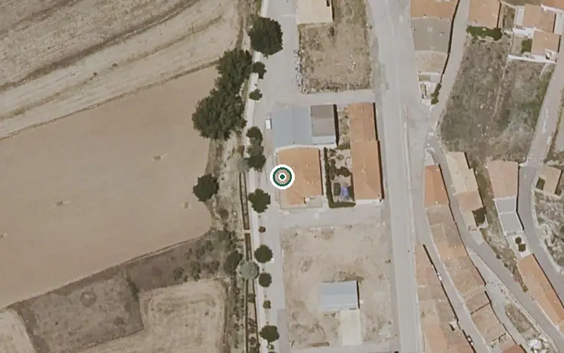 Vista aérea de la ubicación de Vivienda Municipal de Mayores