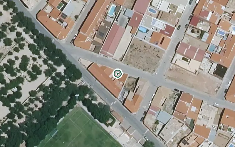 Vista aérea de la ubicación de Vivienda Municipal de Mayores