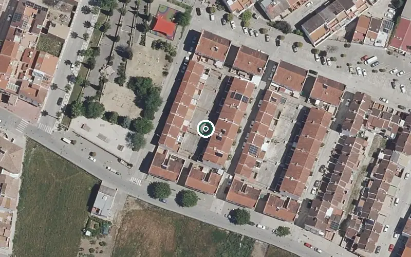 Vista aérea de la ubicación de Centro de Día para Mayores Nuestra Sra. de los Remedios