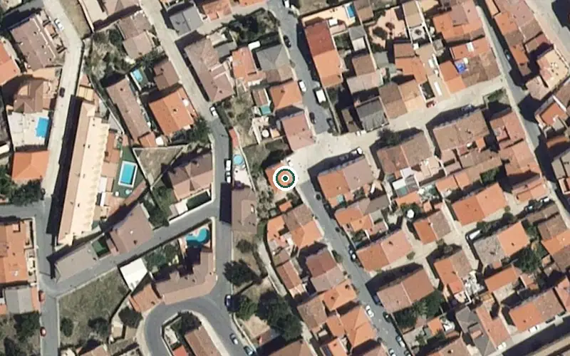 Vista aérea de la ubicación de Residencia de Mayores las 4 Palmeras