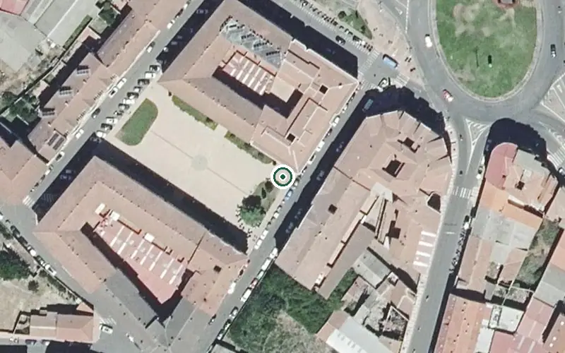 Vista aérea de la ubicación de Centro de Día los Mayos- la Bañeza