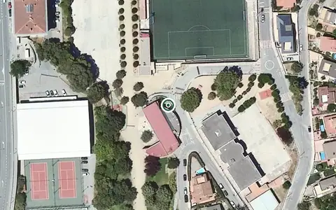 Vista aérea de la ubicación de Centre de dia per a Gent Gran Vallirana