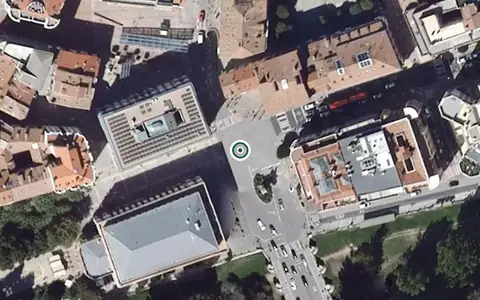 Vista aérea de la ubicación de Centro de Día para Mayores Rocamador