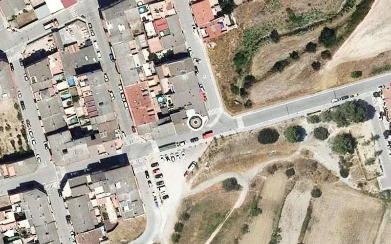 Vista aérea de la ubicación de Residència per a Gent Gran Sant Vicenç de Castellet