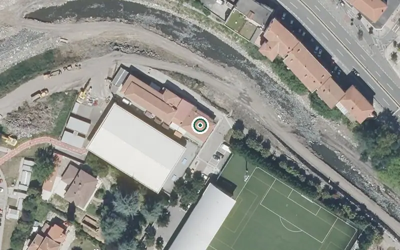 Vista aérea de la ubicación de Residencia San Andrés II Egoitza
