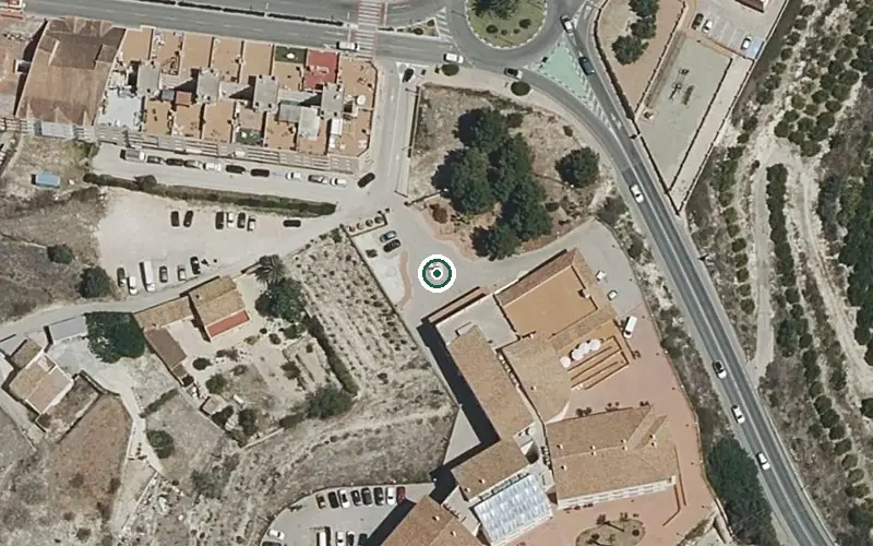 Vista aérea de la ubicación de Residencia para Personas Mayores Dependientes Ana Mª Espinos Llopis