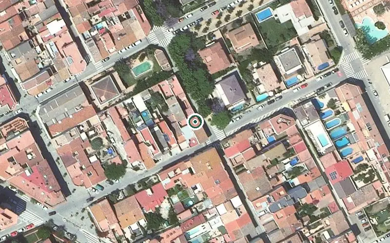 Vista aérea de la ubicación de Centre de dia de la residència geriàtrica Malgrat
