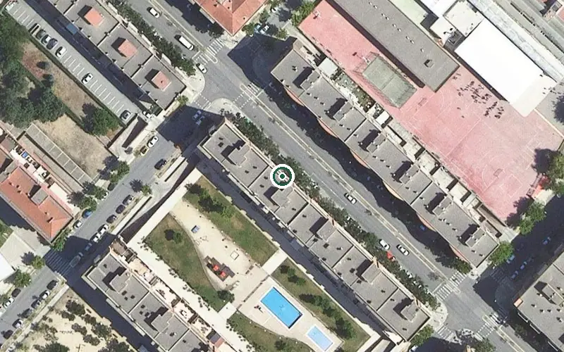 Vista aérea de la ubicación de Centre de dia per a Gent Gran Balàfia II