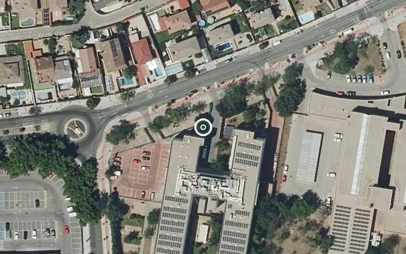 Vista aérea de la ubicación de Centro de Día Amavir Coslada