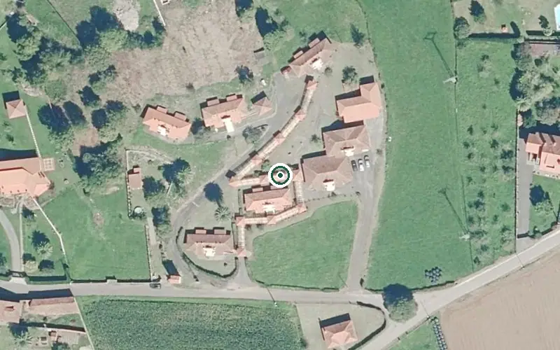 Vista aérea de la ubicación de Residencia Los Indianos