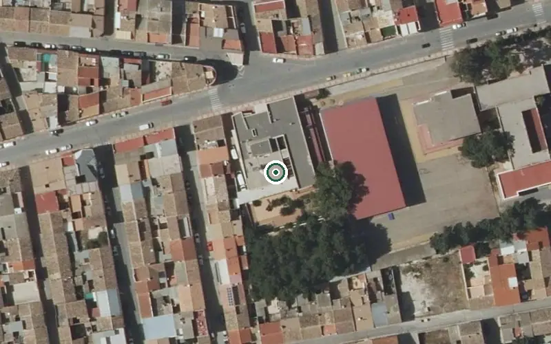 Vista aérea de la ubicación de Centro de Día del Ayuntamiento de Cehegín