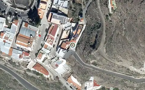 Vista aérea de la ubicación de Centro de Convivencia y Alojamiento para la Tercera Edad Artenara