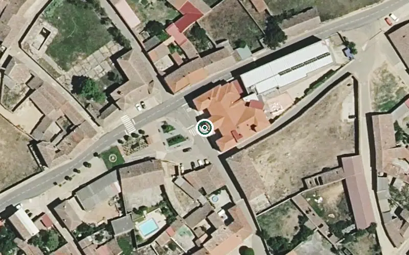 Vista aérea de la ubicación de Residencia de Personas Mayores Santo Domingo y Santa Eloisa