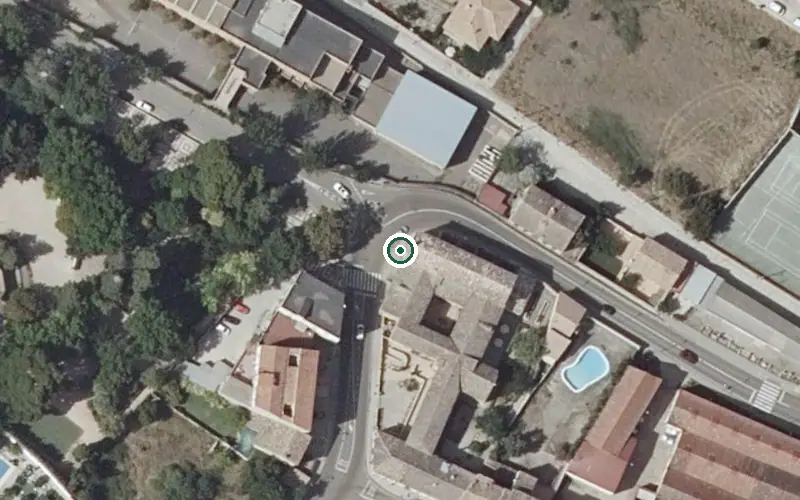 Vista aérea de la ubicación de Residencia Sancti Spiritus