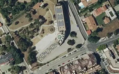 Vista aérea de la ubicación de Residencia Sanitas La Florida
