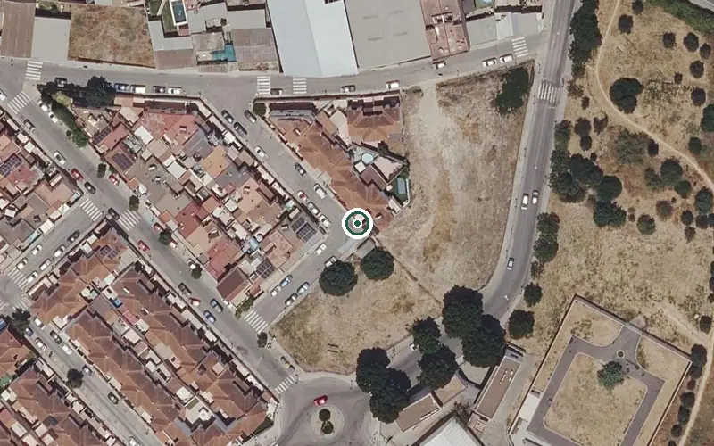 Vista aérea de la ubicación de Centro de Mayores Fuenteclara