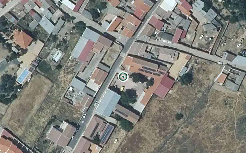 Vista aérea de la ubicación de Vivienda Municipal de Mayores