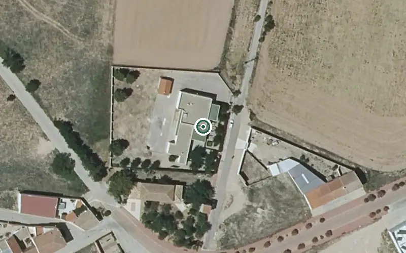 Vista aérea de la ubicación de Centro de Día Municipal