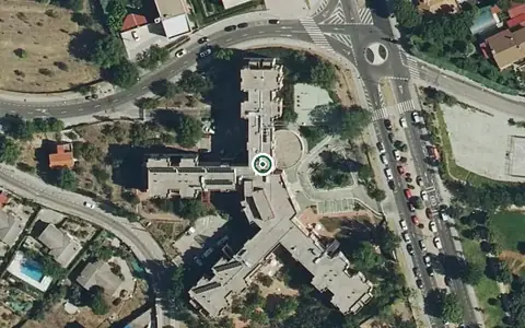 Vista aérea de la ubicación de Residencia Parque Coimbra