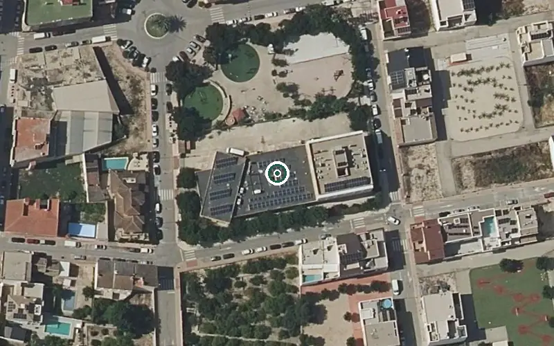 Vista aérea de la ubicación de Residencia y Centro de Día