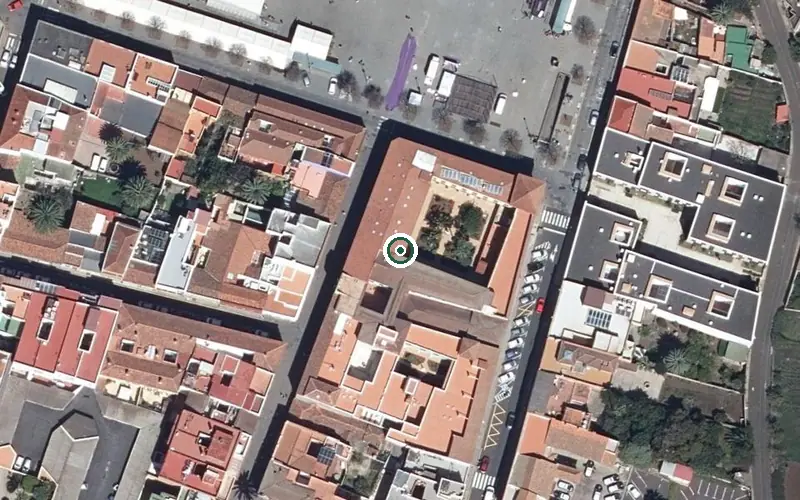 Vista aérea de la ubicación de Asilo Hogar Santísimo Cristo La Laguna