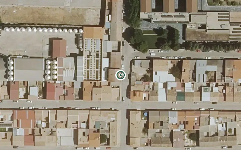 Vista aérea de la ubicación de Residencia de Mayores los Molinos