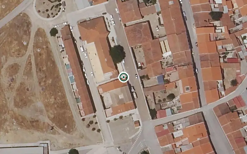 Vista aérea de la ubicación de Piso Tutelado de Ahillones Juan Espino Marín