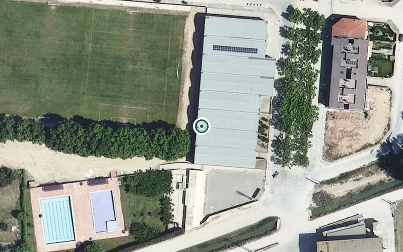 Vista aérea de la ubicación de Residència Lantus Bellvis
