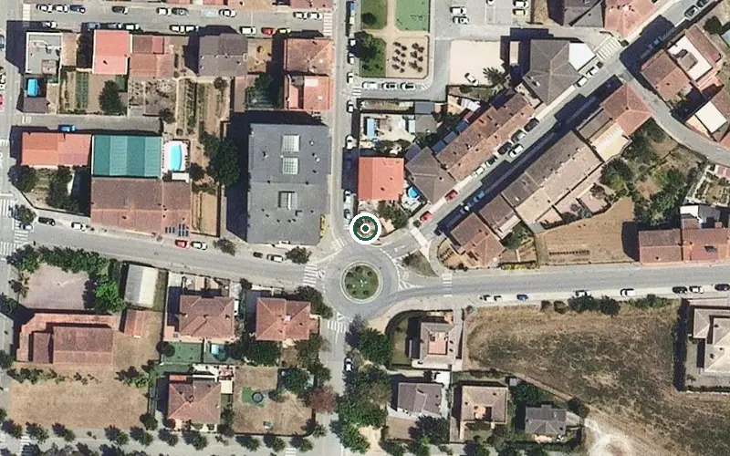 Vista aérea de la ubicación de Residència Geriàtrica Les Oliveres