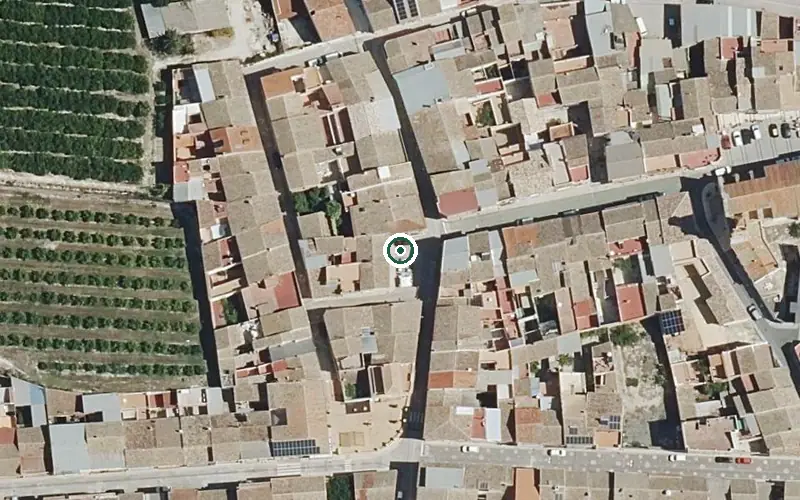 Vista aérea de la ubicación de Centro de Día para Personas Mayores Dependientes Balica