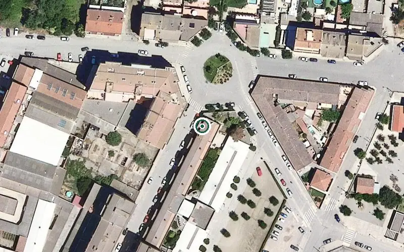 Vista aérea de la ubicación de Residència per a Gent Gran Comtes d'Urgell