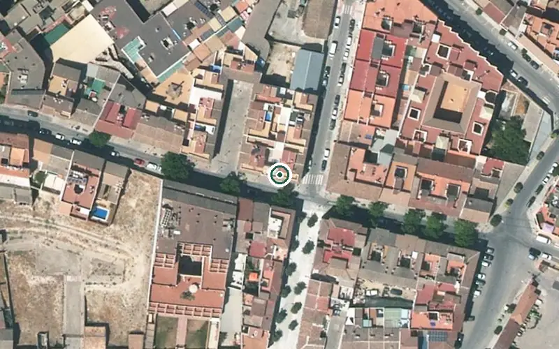 Vista aérea de la ubicación de Centro de Día para Mayores la Casa Grande