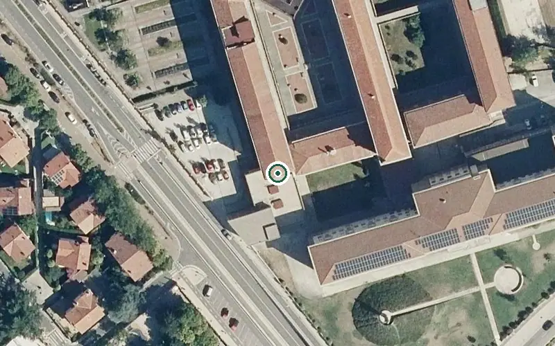 Vista aérea de la ubicación de Residencia Amavir Argaray