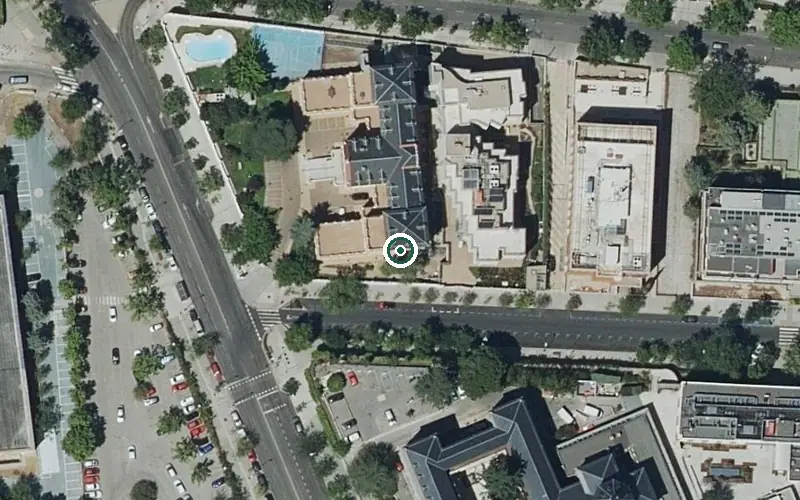 Vista aérea de la ubicación de Residencia Josefa Segovia