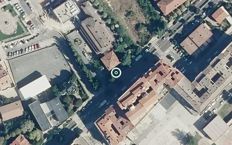 Vista aérea de la ubicación de Residencia Salus Infirmorum