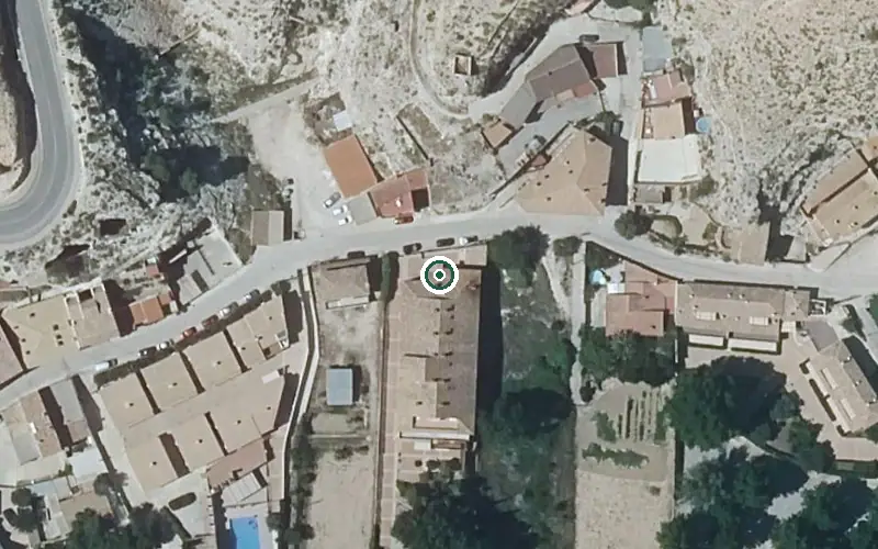 Vista aérea de la ubicación de Residencia de Mayores Ribera del Jucar