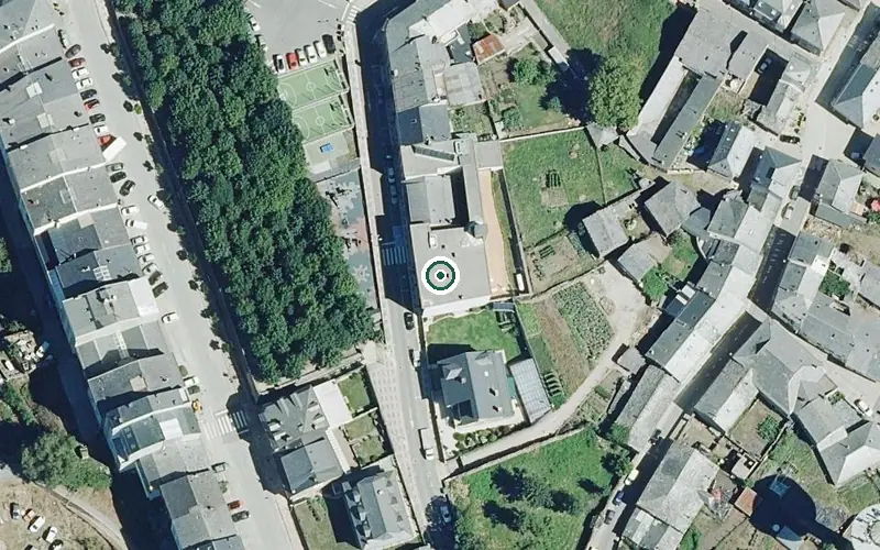 Vista aérea de la ubicación de Residencia para Persoas Maiores da Fonsagrada Residencial Rois