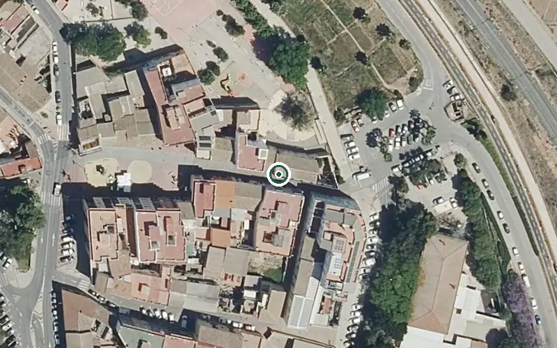 Vista aérea de la ubicación de Residencia para Personas Mayores Dependientes Ballesol Burjassot