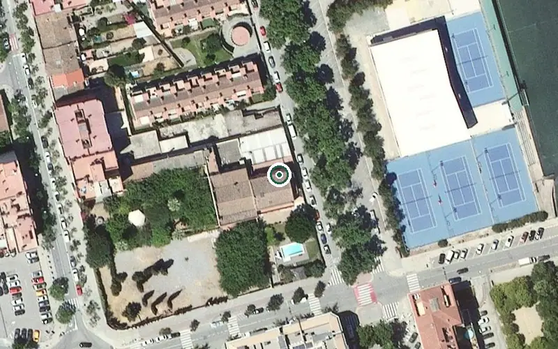 Vista aérea de la ubicación de Centre de dia per a Gent Gran Onze de Setembre