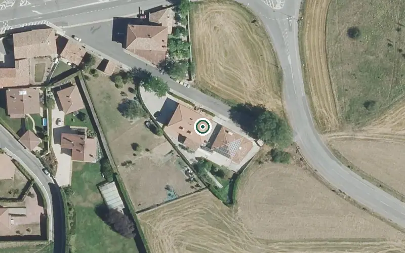 Vista aérea de la ubicación de Residencia Elorri