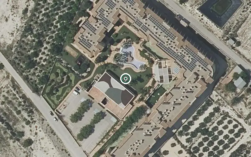 Vista aérea de la ubicación de Club de Campos