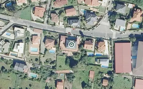 Vista aérea de la ubicación de Centro de Día de Teis