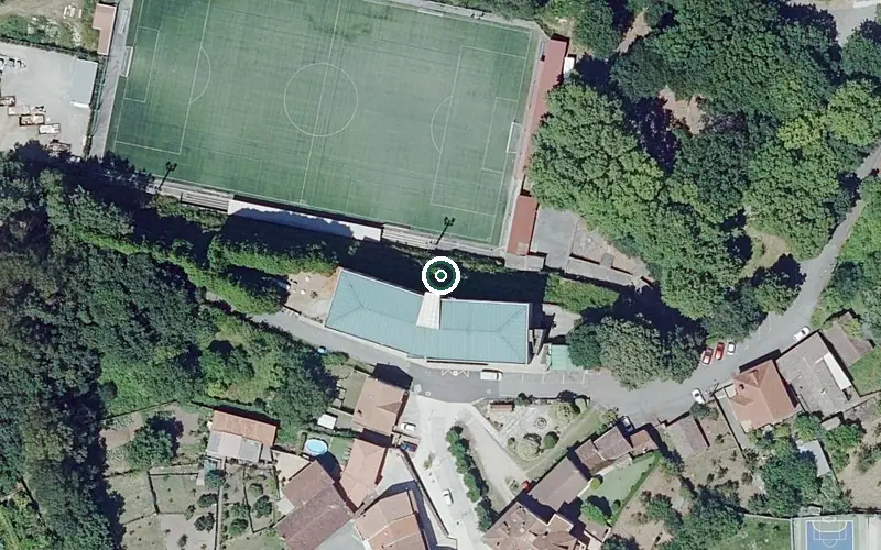 Vista aérea de la ubicación de Residencia Covelo