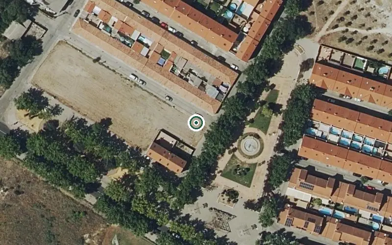 Vista aérea de la ubicación de Residencia San Juan de Dios (Ciempozuelos)