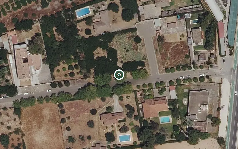 Vista aérea de la ubicación de Centro Residencial para Personas Mayores Gericenter